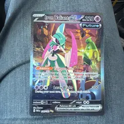 Pokemon TCG Iron Valiant EX Paradox Rift 249/182 Special Illustration Rare Card - Image 1
