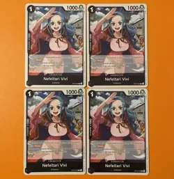 4x Nefeltari Vivi OP05-086 playset Awakening of the New Era Foil One piece cards - Image 1