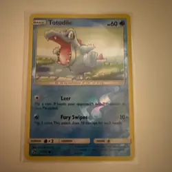 Pokemon Card Totodile Dragon Majesty Reverse Holo 22/70 Near Mint - Image 1