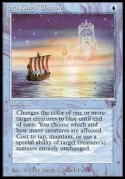 MTG English Sea Kings' Blessing NM Normal Legends - Image 1