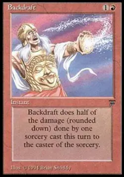 MTG English Backdraft NM Normal Legends - Image 1