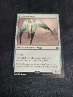Magic the Gathering MTG Platinum Angel (214) Conspiracy Take the Crown - Image 1