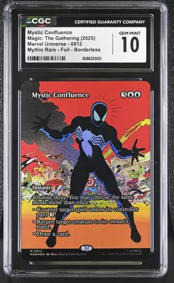 MYSTIC CONFLUENCE Marvel Universe Foil Mythic CGC 10 Spider Man MTG [Nostalgium] - Image 1