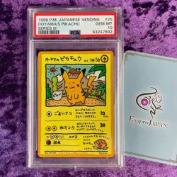 Pokemon PSA 10 Ooyama's Pikachu Japanese #25 Vending Series III GEM MINT - Image 1