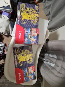 Pokemon Surging Sparks ETB + Booster Bundle Costco 2-pack Sealed x2 (Lot of 2) - Image 1