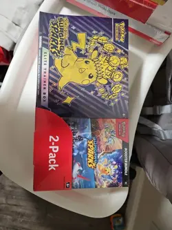 Pokemon Surging Sparks ETB + Booster Bundle Costco 2-pack Sealed x2 (Lot of 2) - Image 2