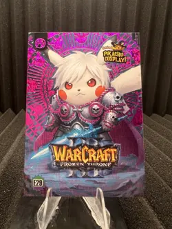 Warcraft (Pikachu) #E29 - Purple Holo Box Hit Electric Pikachu Cosplay - Pokemon - Image 1