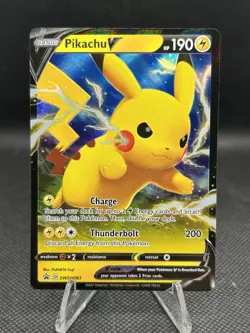 Pokemon Pikachu SWSH061 Sword & Shield Holo Black Star Promo - Image 1