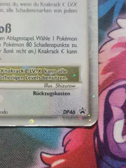 Knackrack C LV.X DP46 Pokemon Karte Promo Deutsch HP-LP - Image 3