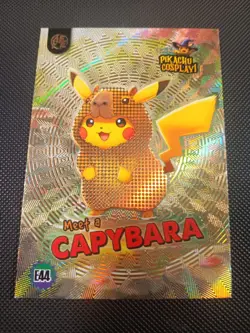 Capybara (Pikachu) #E44 - Gold Holo Box Hit Electric Pikachu Cosplay - Pokemon - Image 1