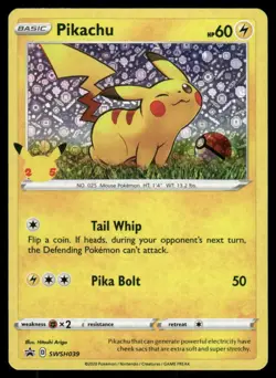 Pokemon 2020 Promo Sword & Shield #SWSH039 Pikachu - Image 1