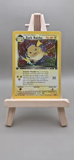 Pokemon TCG Dark Raichu Holo 83/82 Team Rocket First 1st Edition NM - Image 1