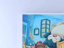 Snorlax Munchlax Pokemon × Van Gogh Museum Postcard 2023 From Japan F/S - Image 3