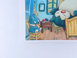 Snorlax Munchlax Pokemon × Van Gogh Museum Postcard 2023 From Japan F/S - Image 4
