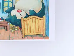 Snorlax Munchlax Pokemon × Van Gogh Museum Postcard 2023 From Japan F/S - Image 5