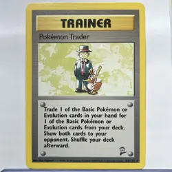 Pokemon Trader 106/130 Base Set 2 WOTC 2000 Pokemon NM/LP Trainer - Image 1
