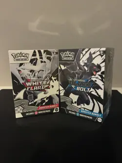 Pokemon TCG: Scarlet & Violet Black Bolt & White Flare Booster Bundles - New - Image 1
