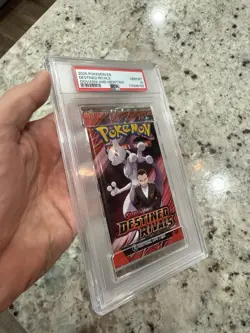 PSA 10 Destined Rivals Giovanni And Mewtwo Graded Pokemon Booster Pack 2025 - Image 3