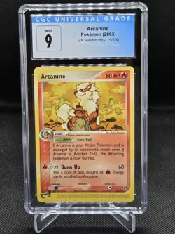 Pokemon EX Sandstorm Arcanine 15/100 CGC Mint 9 - Image 1