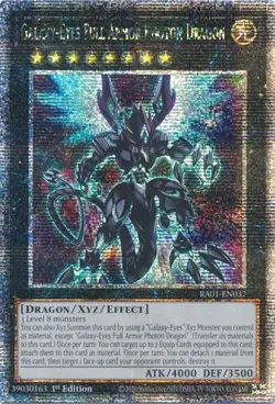 Galaxy-Eyes Full Armor Photon Dragon - RA01-EN037 Quarter Century Secret Yugioh - Image 1