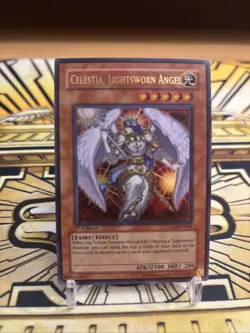 Yugioh Celestia, Lichtverpflichteter Engel Ultra Rare 1.Auflage LODT-EN024 - Image 1