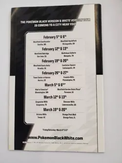 Zorua and Celebi JUMBO Oversized Promo Pokemon Card With Black White Tour Guide - Image 5