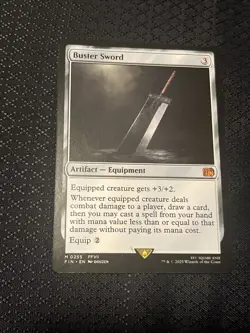 Buster Sword MTG Magic the Gathering Final Fantasy Card 255 - Image 1
