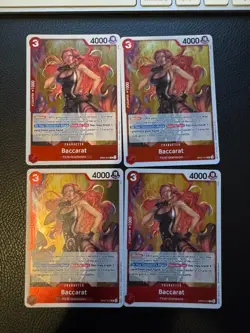 OP07-010 Baccarat 500 Years in the Future One Piece Card TCG English x4 Playset - Image 1