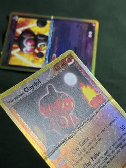 TWO Reverse Holo DAMAGED Cards Team Magma's Claydol 8/95 AND 33/95 Pokemon TCG - Image 5