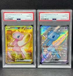 PSA10 Mew ex UR 208/165 sv2a, Mew ex SSR 327/190 sv4a Pokemon Card Japanese - Image 1