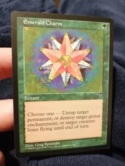 MTG Emerald Charm Visions Common Eng Excellent - Image 1