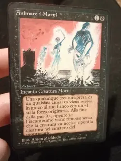 MTG Animare i Morti FBB Foreign Black Bordered Non Comune Ita - Image 1
