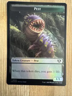 1x Pest/Bird Token Edge Of Eternities Foil Near Mint - Image 1