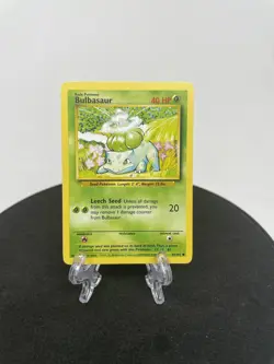 Pokemon TCG Bulbasaur Base Set 44/102 Regular Unlimited Common NM - Image 1