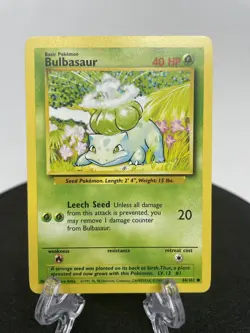Pokemon TCG Bulbasaur Base Set 44/102 Regular Unlimited Common NM - Image 2