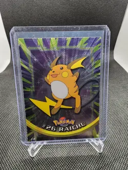 1999 Topps Pokemon TV Animation Edition Series 1 Raichu #26 Silver Holo Foil - Image 1