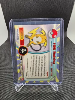 1999 Topps Pokemon TV Animation Edition Series 1 Raichu #26 Silver Holo Foil - Image 2