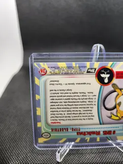 1999 Topps Pokemon TV Animation Edition Series 1 Raichu #26 Silver Holo Foil - Image 5