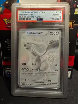 Pokemon Reshiram ex 173/086 White Flare PSA 10 Gem Mint - Image 1