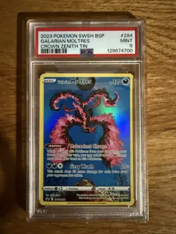 2023 Pokemon SWSH BSP #284 Galarian Moltres PSA 9 - Image 1