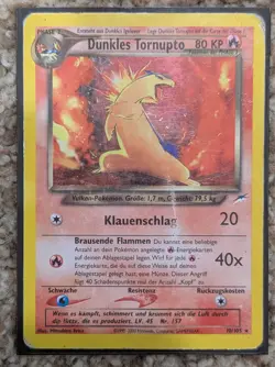 Pokemon · Dunkles Tornupto · Neo Destiny · 10/105 · Deutsch · 2002 · damaged - Image 1
