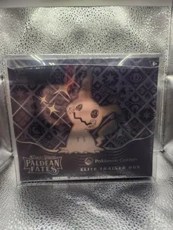 Factory Sealed Pokemon TCG Paldean Fates Elite Trainer Box (ETB) with protector 820650856181 - Image 1