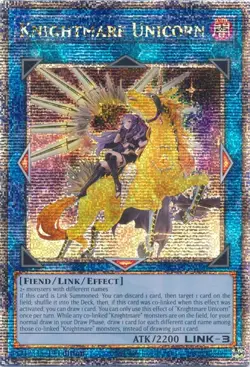 Knightmare Unicorn ALT ART - RA01-EN043 - Quarter Century Secret Rare - Yugioh - Image 1