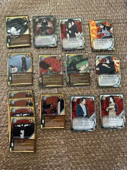 Naruto TCG Itachi Uchiha Foil 2002 15 Card Lot Card Rares Full Art Gold - Image 1