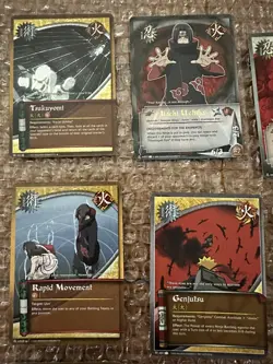 Naruto TCG Itachi Uchiha Foil 2002 15 Card Lot Card Rares Full Art Gold - Image 2