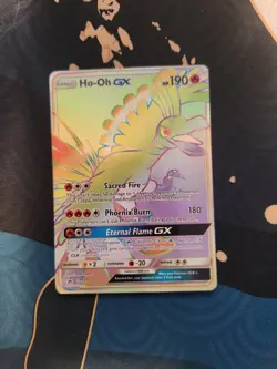 Ho-Oh GX SM80 Black Star Promo Card Holo Rare Pokemon Trading Card Game - Image 1