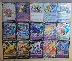 15 Different Pokemon Jumbo Promo Card Oversized 5"x7" Lot Basic, V-Union, Stage2 - Image 1