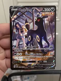Umbreon v TG22/TG30 Swsh09 Trainer Gallery Ultra Rare Holo Card Brilliant Stars - Image 1