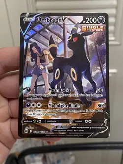 Umbreon v TG22/TG30 Swsh09 Trainer Gallery Ultra Rare Holo Card Brilliant Stars - Image 2