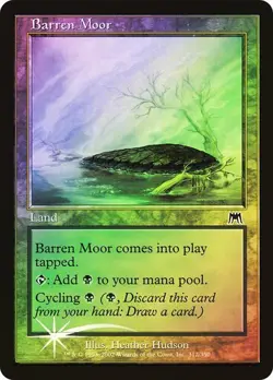 Onslaught MTG FOIL Barren Moor Magic - Image 1